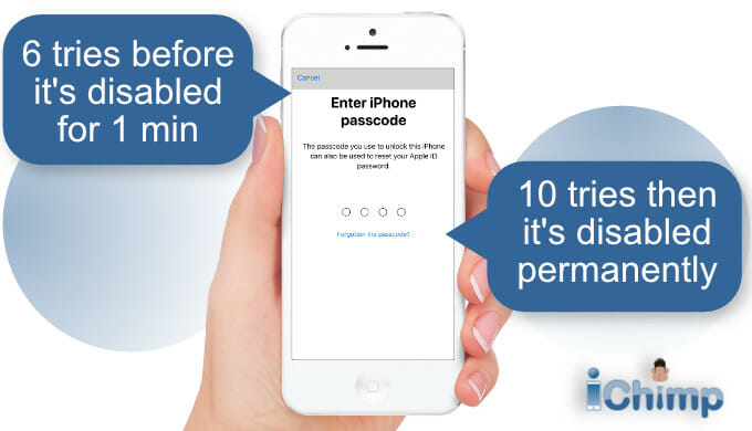 How Many Tries To Unlock iPhone